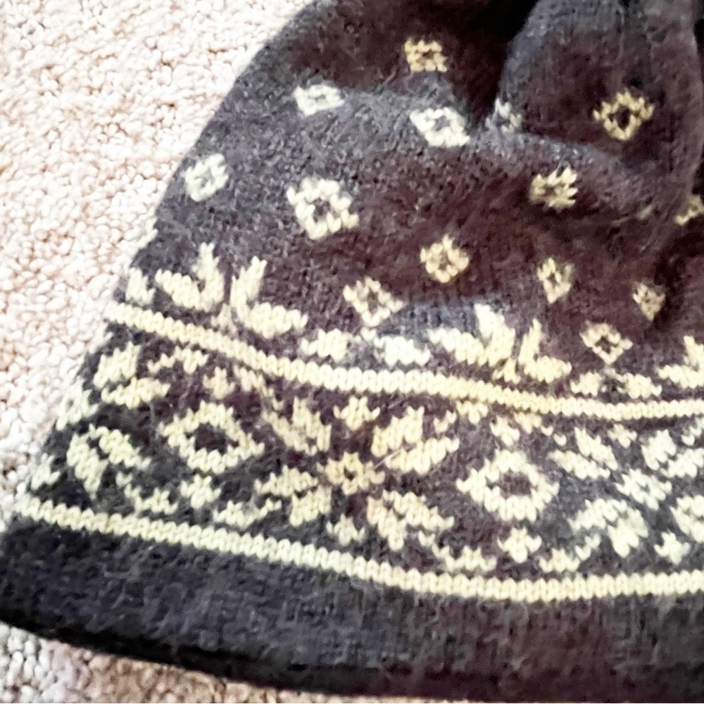 Northland Woolens Skull Cap Beanie Knit Hat Logo One Size Fall Winter Grey Green - Picture 4 of 6